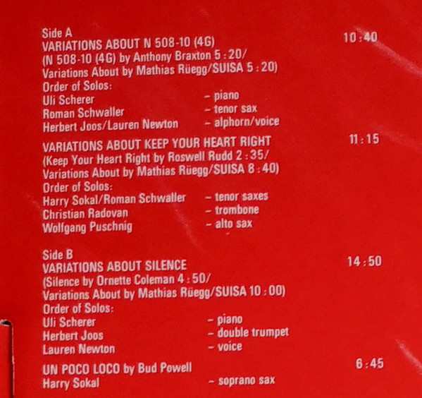 Vienna Art Orchestra - From No Time to Rag Time | Hat Hut Records (Hat Art 1999/2000) - 4