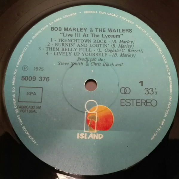 Bob Marley & The Wailers - Live! | Island Records (5009 376) - 3 Bob Marley & The Wailers - Live! | Island Records (5009 376) - 3