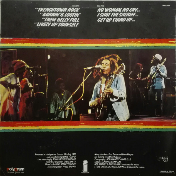 Bob Marley & The Wailers - Live! | Island Records (5009 376) - 2 Bob Marley & The Wailers - Live! | Island Records (5009 376) - 2