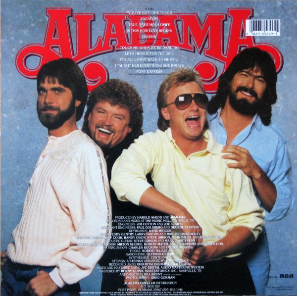 Alabama - The Touch | RCA Victor (5649-1-R) - 2