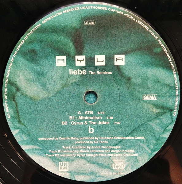 Ayla - Liebe The Remixes | Unsubmissive Records (USM-018-6R) - 4 Ayla - Liebe The Remixes | Unsubmissive Records (USM-018-6R) - 4