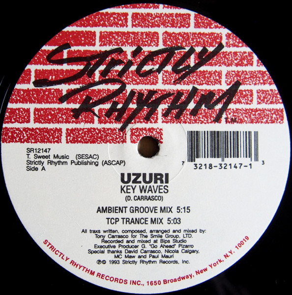 Uzuri - Key Waves / Wanna Go | Strictly Rhythm (SR12147)