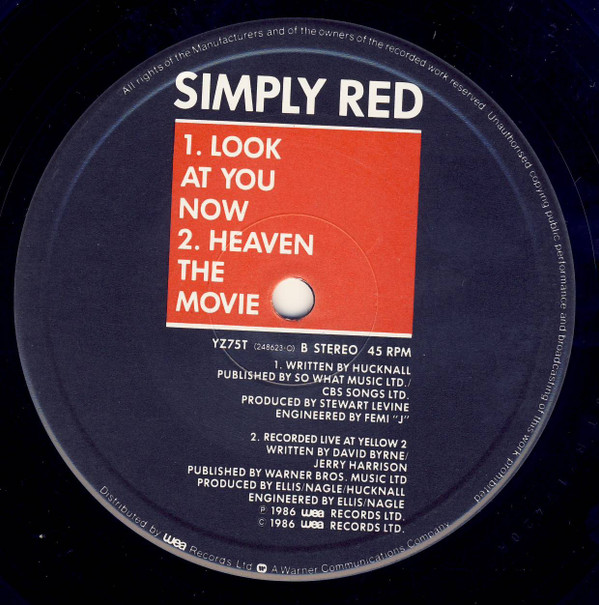 Simply Red - Open Up The Red Box | WEA (YZ75T) - 2 Simply Red - Open Up The Red Box | WEA (YZ75T) - 2