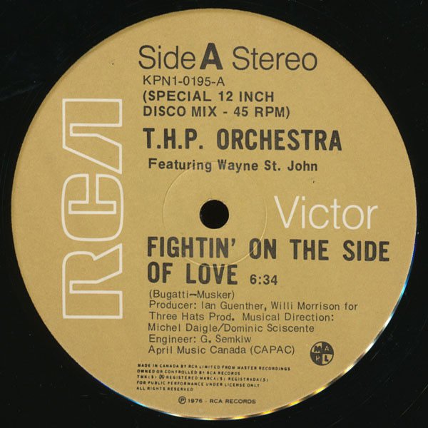 THP Orchestra Featuring Wayne St. John - Fightin' On The Side Of Love | RCA Victor (KPN1-0195) - main THP Orchestra Featuring Wayne St. John - Fightin' On The Side Of Love | RCA Victor (KPN1-0195) - main