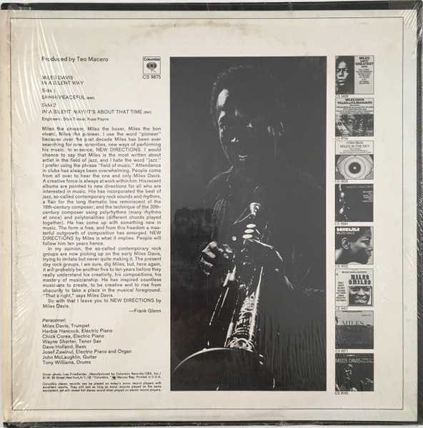 Miles Davis - In A Silent Way | Columbia (CS 9875) - 2