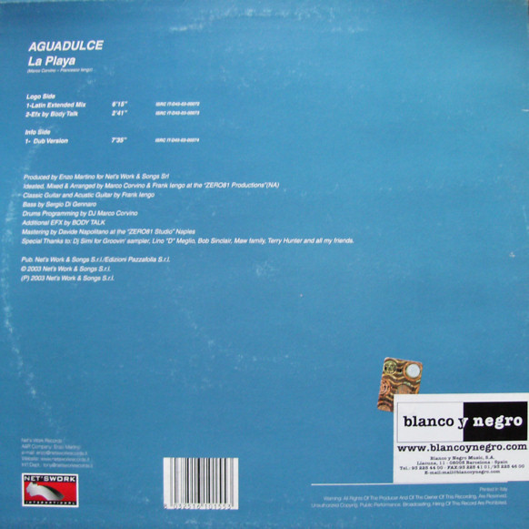 Aguadulce - La Playa | Net's Work International (NWI 011 Mix) - 2