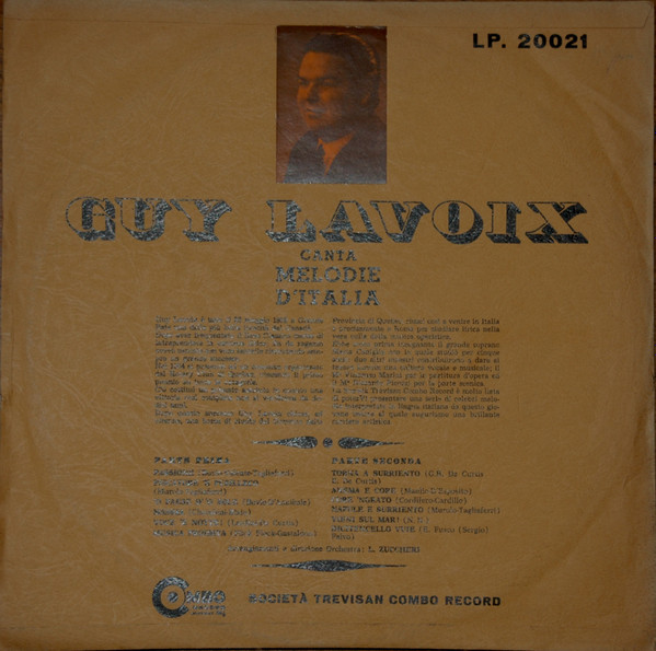 Guy Lavoie - Canta Melodie D'Italia | Combo Record (LP.20021) - 2