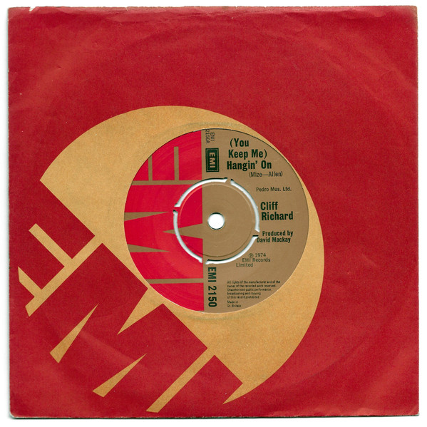 Cliff Richard - (You Keep Me) Hangin' On | EMI (EMI 2150) - 3