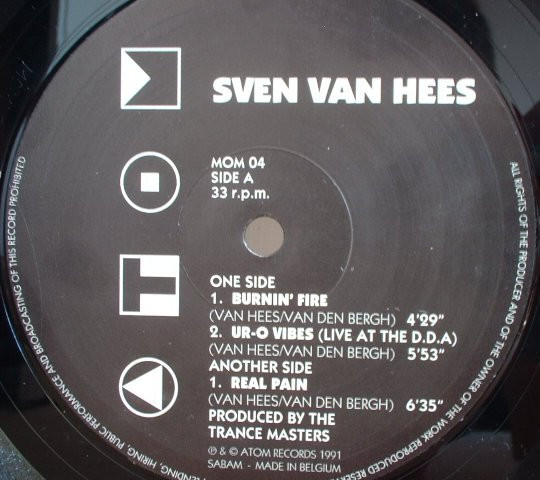 Sven Van Hees - Burnin' Fire | Atom Records (MOM 04) - 3