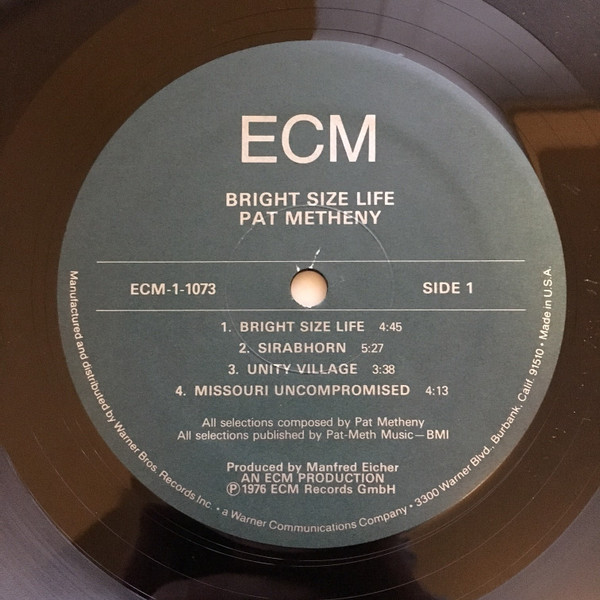 Pat Metheny - Bright Size Life | ECM Records (ECM-1-1073) - 3 Pat Metheny - Bright Size Life | ECM Records (ECM-1-1073) - 3