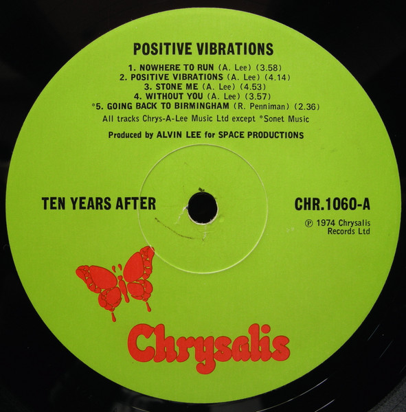 Ten Years After - Positive Vibrations | Chrysalis (CHR. 1060) - 3 Ten Years After - Positive Vibrations | Chrysalis (CHR. 1060) - 3