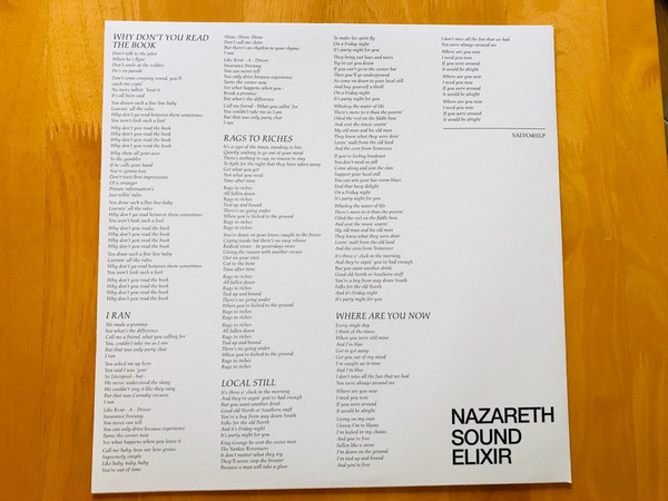 Nazareth - Sound Elixir | Salvo (SALVO401LP) - 4 Nazareth - Sound Elixir | Salvo (SALVO401LP) - 4