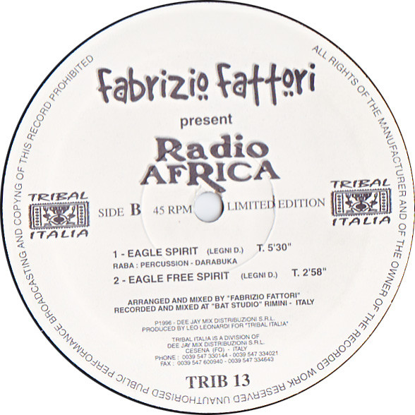 Fabrizio Fattori - Radio Africa | Tribal Italia (TRIB 13) - 4 Fabrizio Fattori - Radio Africa | Tribal Italia (TRIB 13) - 4