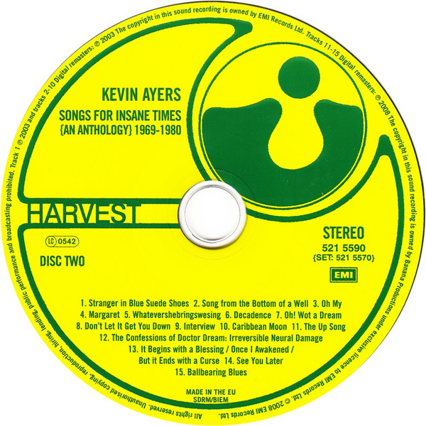 Kevin Ayers - Songs For Insane Times - An Anthology 1969-1980 | Harvest (521 5570) - 4 Kevin Ayers - Songs For Insane Times - An Anthology 1969-1980 | Harvest (521 5570) - 4