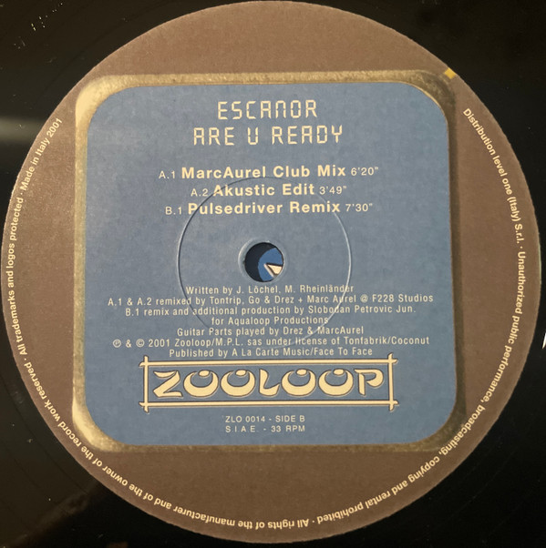 Escanor - Are U Ready? | Zooloop (ZLO 0014) - 2