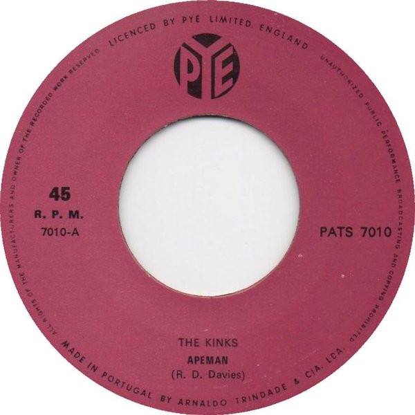The Kinks - Apeman | Pye Records (PATS 7010) - 3