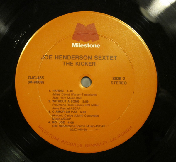 Joe Henderson Sextet - The Kicker | Original Jazz Classics (OJC-465) - 3