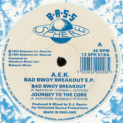 A.E.K. - Bad Bwoy Breakout E.P. | Bass Sphere (12 SPH 018) - 2 A.E.K. - Bad Bwoy Breakout E.P. | Bass Sphere (12 SPH 018) - 2