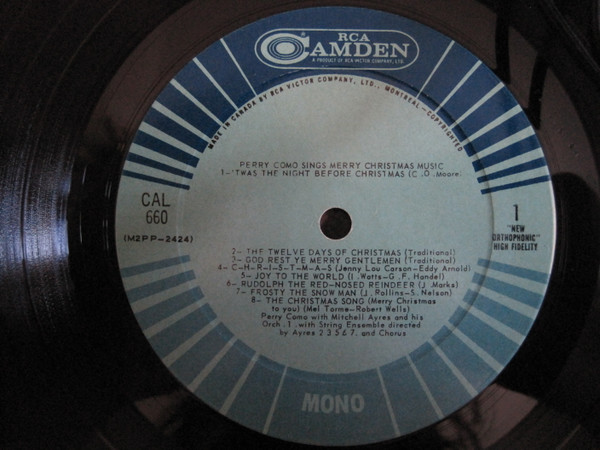 Perry Como - Sings Merry Christmas Music | RCA Camden (CAL-660) - 3 Perry Como - Sings Merry Christmas Music | RCA Camden (CAL-660) - 3