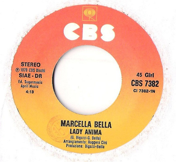 Marcella Bella - Lady Anima | CBS (CBS 7382) - 3