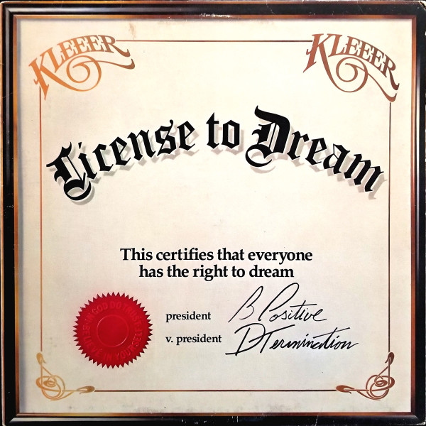 Kleeer - License To Dream | Atlantic (SD 19288) - main Kleeer - License To Dream | Atlantic (SD 19288) - main