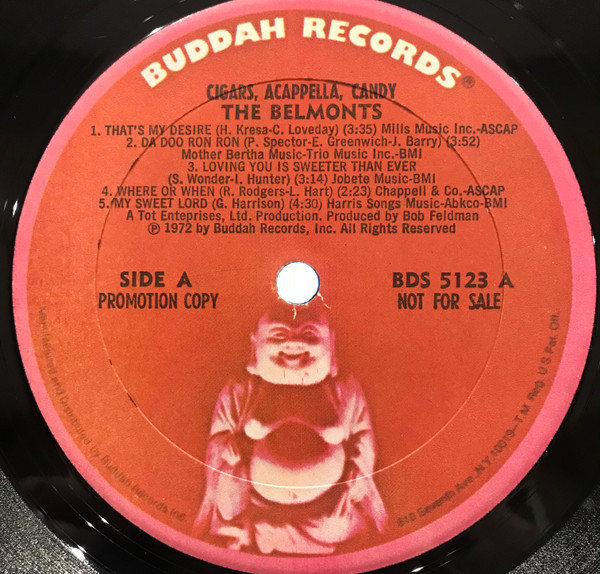 The Belmonts - Cigars, Acappella, Candy | Buddah Records (BDS 5123) - 3 The Belmonts - Cigars, Acappella, Candy | Buddah Records (BDS 5123) - 3
