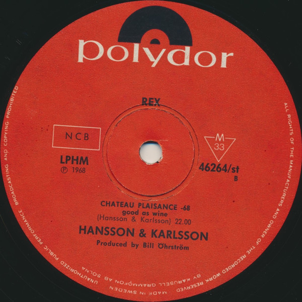 Hansson & Karlsson - Rex | Polydor (LPHM 46264) - 4