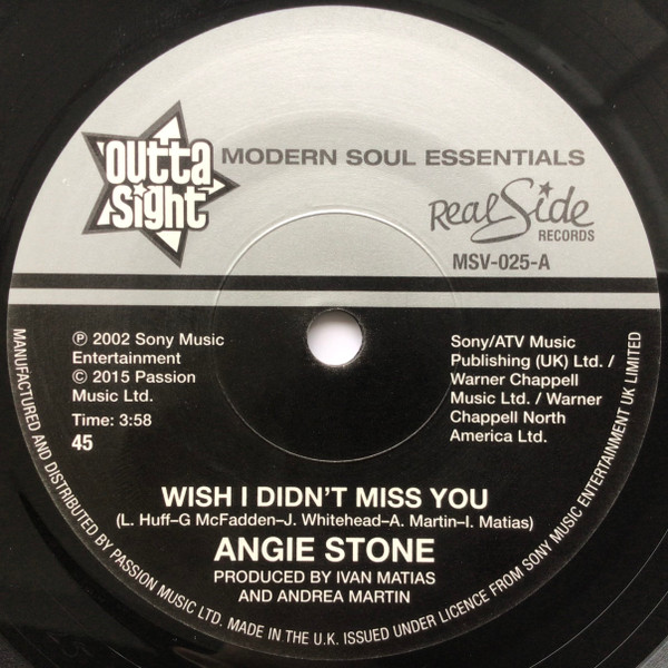 Angie Stone - Wish I Didn't Miss You | Outta Sight (MSV-025)