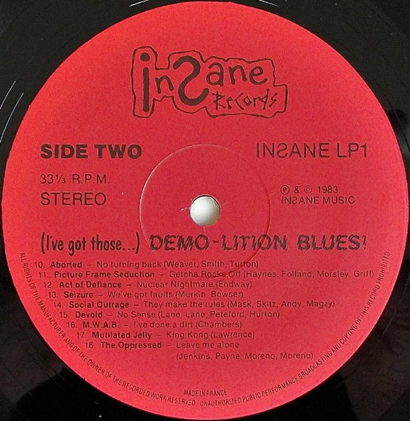 (I've Got Those...) Demo-Lition Blues!