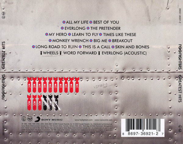 Foo Fighters - Greatest Hits [CD] | Roswell Records (88697-36921-2) - 2