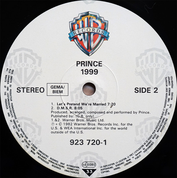 Prince - 1999 | Warner Bros. Records (92.3720-1) - 4