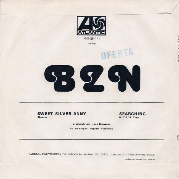 BZN - Sweet Silver Anny / Searching | Atlantic (N-S-28-141) - 2