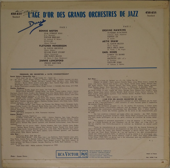 Various - L'age D'or Des Grands Orchestres De Jazz | RCA Victor (430.651) - 2 Various - L'age D'or Des Grands Orchestres De Jazz | RCA Victor (430.651) - 2
