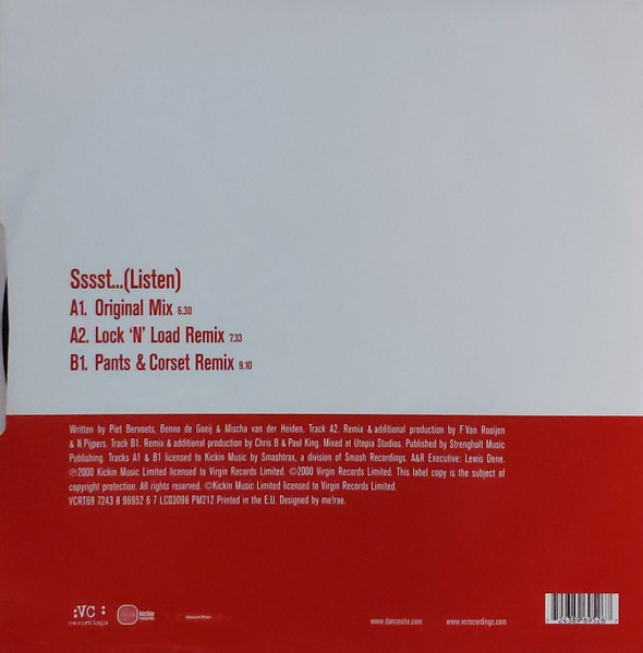 Jonah - Sssst...(Listen) | VC Recordings (VCRT69) - 2