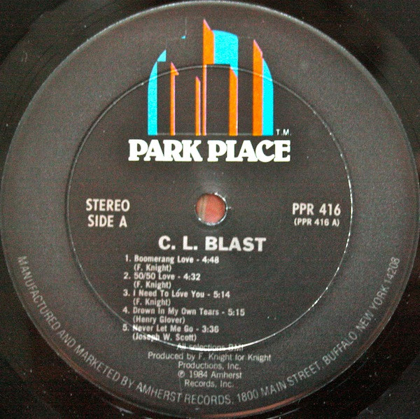 C.L. Blast - C.L. Blast | Park Place Records (PPR 416) - 4