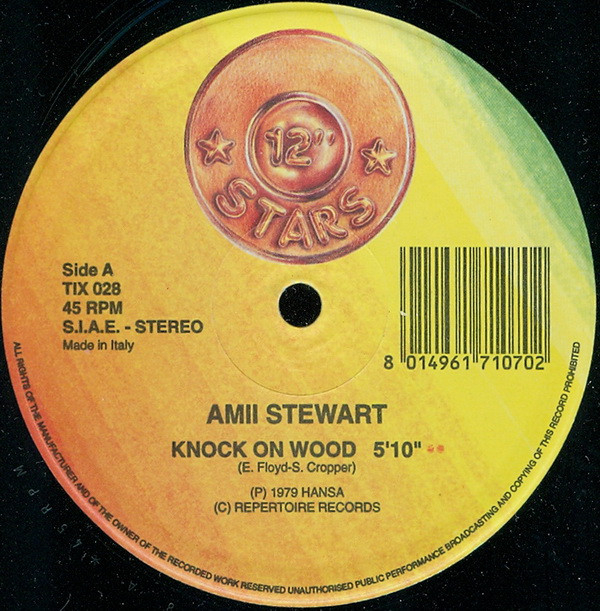 Amii Stewart / John Paul Young - Knock On Wood / Love Is In The Air | 12 Inch Stars (TIX 028) - 2