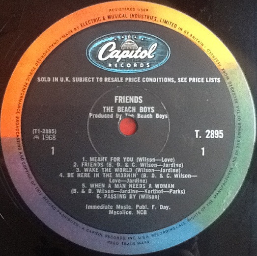 The Beach Boys - Friends | Capitol Records (T 2895) - 3 The Beach Boys - Friends | Capitol Records (T 2895) - 3