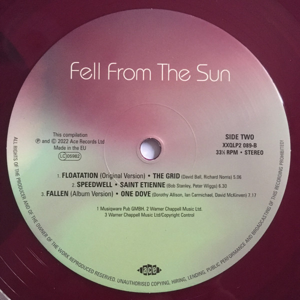Bob Stanley And Pete Wiggs - Fell From The Sun (Downtempo And After Hours 1990-91) | Ace (XXQLP2 089) - 4 Bob Stanley And Pete Wiggs - Fell From The Sun (Downtempo And After Hours 1990-91) | Ace (XXQLP2 089) - 4