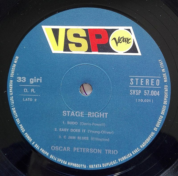 The Oscar Peterson Trio - Stage Right | VSP (SVSP 57.004) - 3