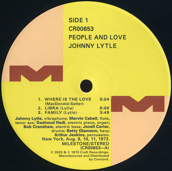 Johnny Lytle - People & Love | Milestone (CR00653) - 3