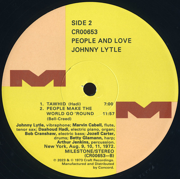 Johnny Lytle - People & Love | Milestone (CR00653) - 4