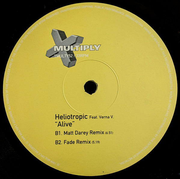 Heliotropic Feat. Verna V - Alive | Multiply Records (TMULTY52) - 4
