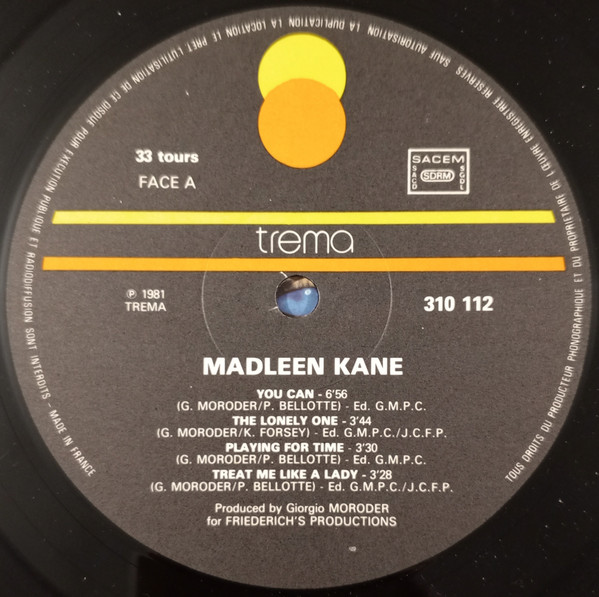 Madleen Kane - Playing For Time | Trema (310 112) - 3 Madleen Kane - Playing For Time | Trema (310 112) - 3
