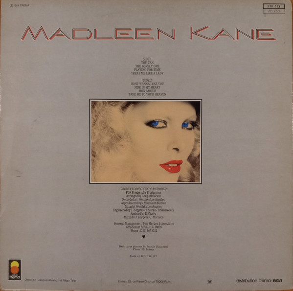 Madleen Kane - Playing For Time | Trema (310 112) - 2 Madleen Kane - Playing For Time | Trema (310 112) - 2