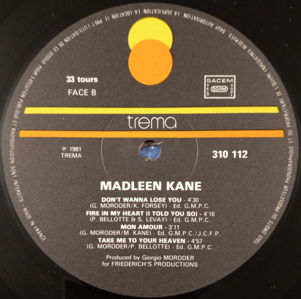 Madleen Kane - Playing For Time | Trema (310 112) - 4 Madleen Kane - Playing For Time | Trema (310 112) - 4