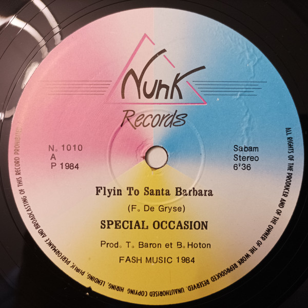 Special Occasion - Flyin' To Santa Barbara | Nunk Records (N 1010) - 3