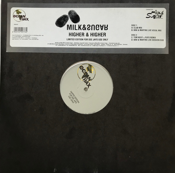 Milk & Sugar - Higher & Higher | Ocean Trax (OCN 037) - main