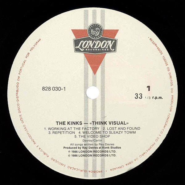 The Kinks - Think Visual | London Records (828 030-1) - 3 The Kinks - Think Visual | London Records (828 030-1) - 3