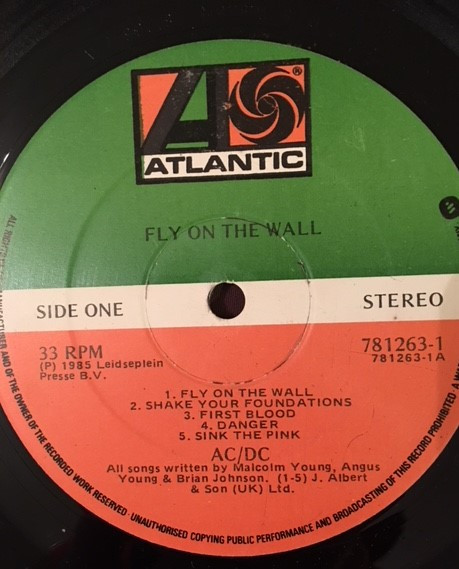 AC/DC - Fly On The Wall | Atlantic (781 263-1)
