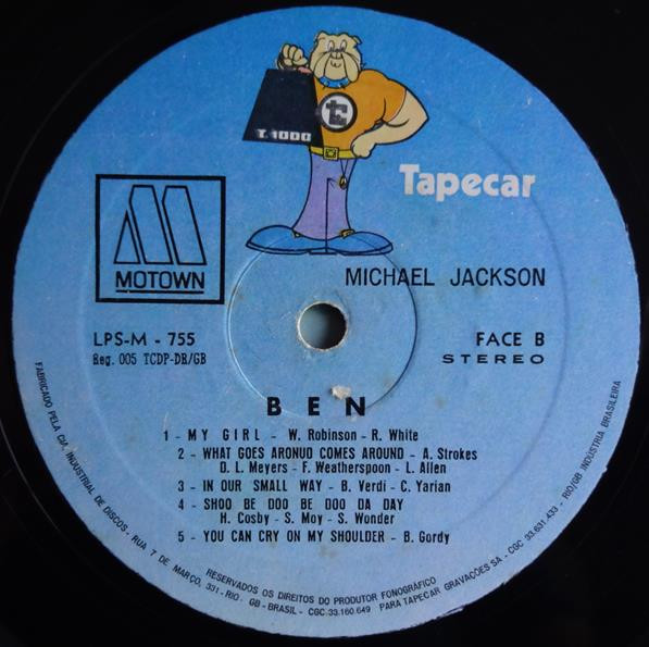 Michael Jackson - Ben | Tapecar (LPS-M-755) - 4